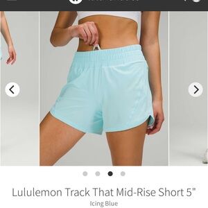 Lululemon Athletica Track That  Mid-Rise Shorts